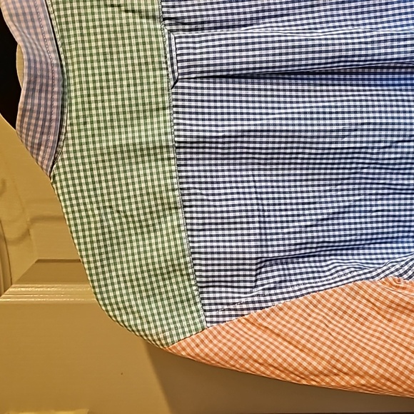 Izod multi color gingham long sleeve button up shirt size small - Picture 7 of 9